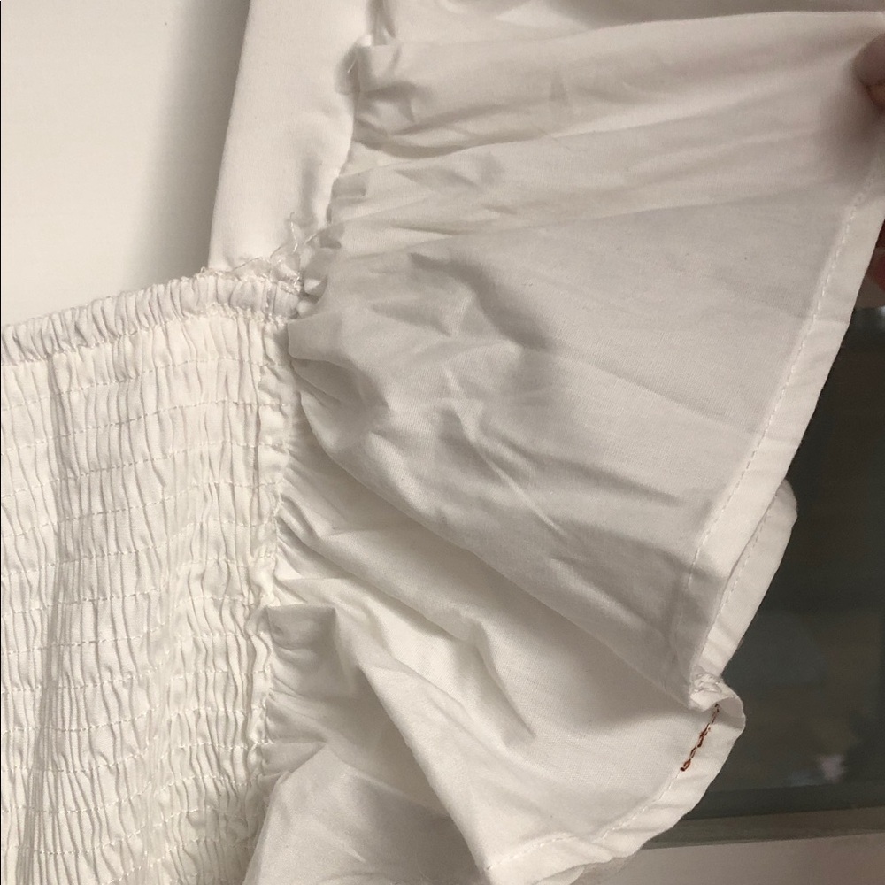 NWT Entro White Ruffle Tiered Babydoll Sundress - Picture 6 of 8